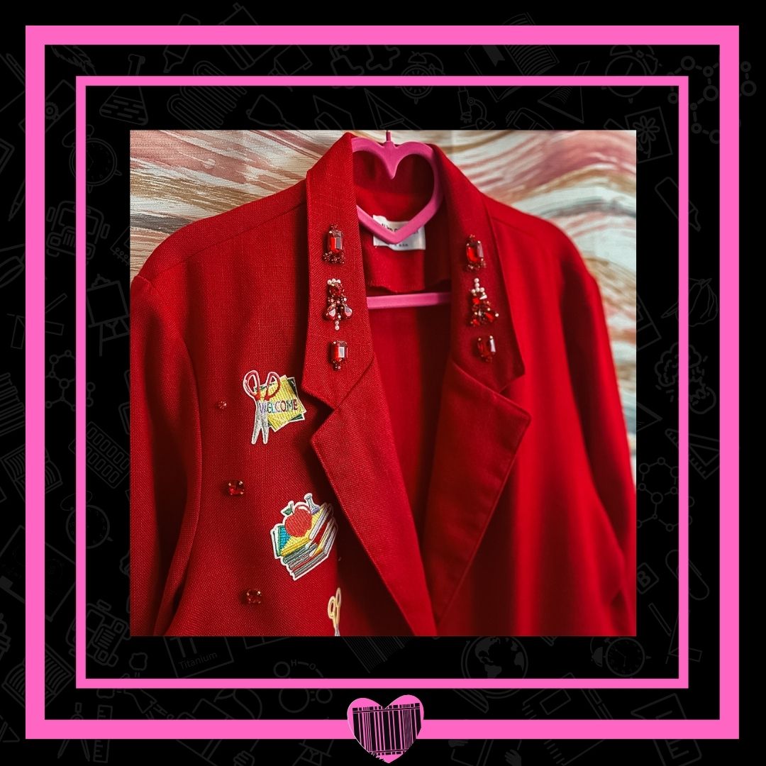 BACK TO SCHOOL ADULT RED BLAZER 1