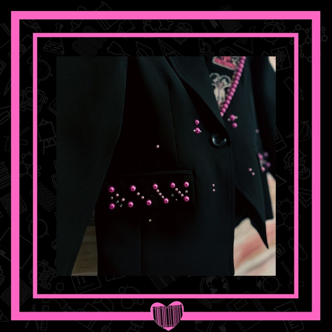 PEARLFECT STUDENT BLACK AFFIRMATIONS BLAZER