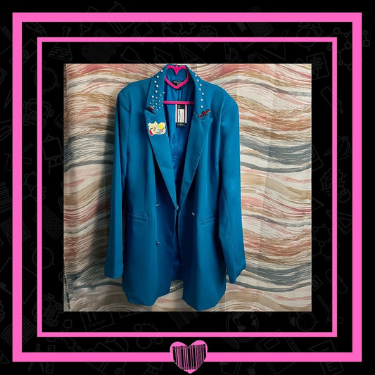 BACK TO SCHOOL PLUS SIZE BLUE ADULT BLAZER