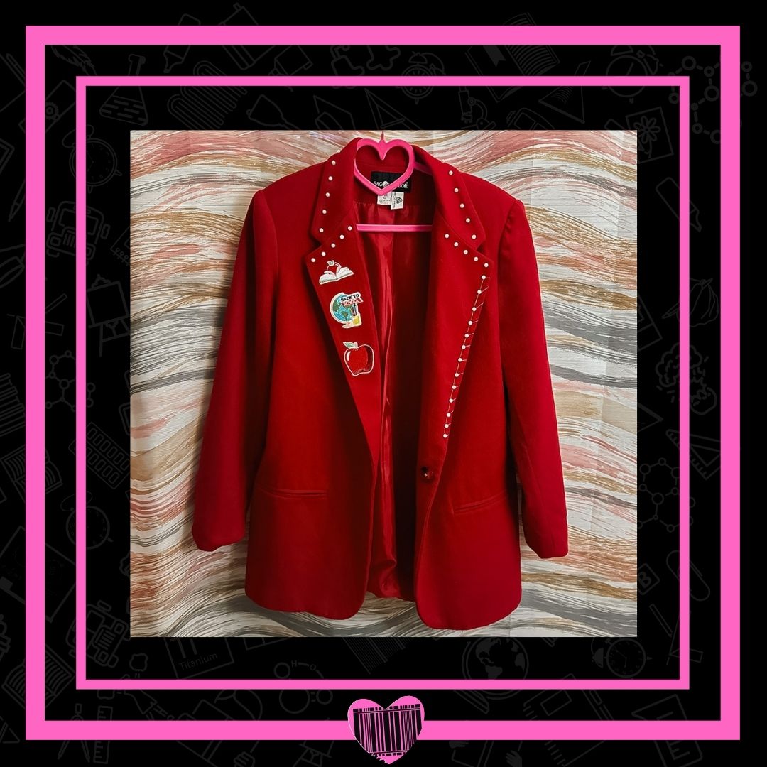 BACK TO SCHOOL ADULT RED BLAZER 2